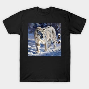 Snow Leopard Study T-Shirt